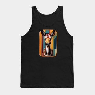 Okapi Embroidered Patch Tank Top